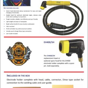 EH 400 Underwater wet welding electrode holder